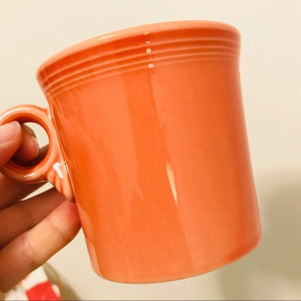Set of 2 Fiesta Ware Mugs Orange Persimmon
